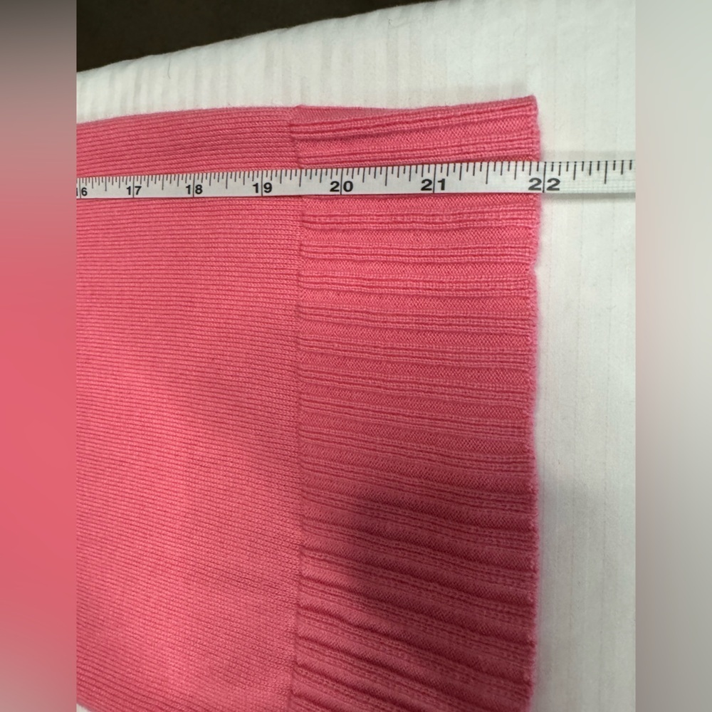 Isaac Mizrahi Live XL long Sleeve open Cardigan double Pockets Pink work office - Picture 7 of 8